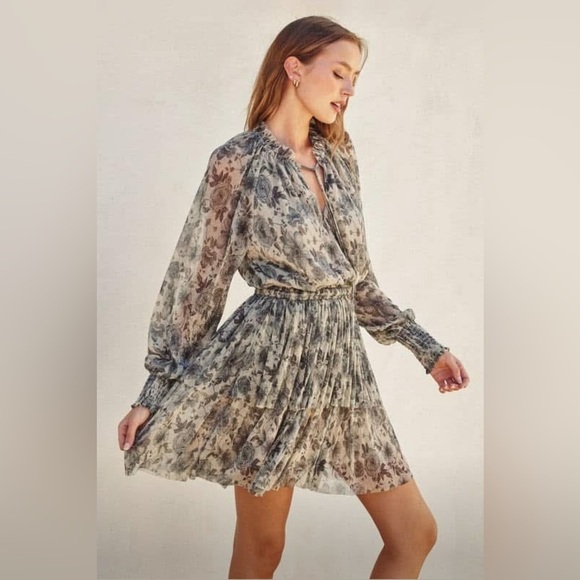 NWT Dress Forum Lurex Floral Dress - Picture 2 of 8